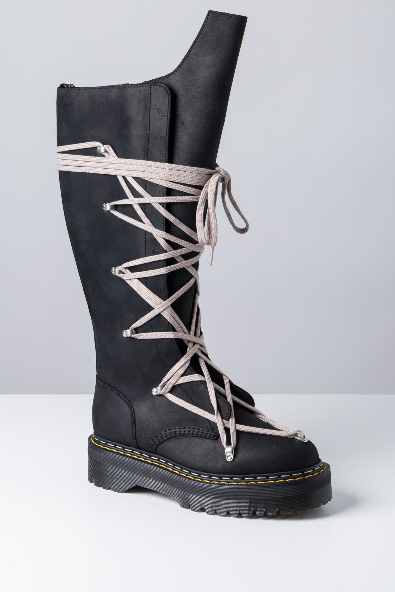 Rick Owens Dr Martens 1B60 Quad Sole Pentalace Boot