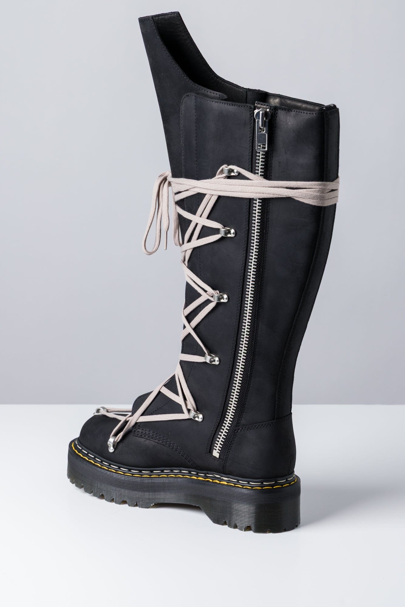 Rick Owens Dr Martens 1B60 Quad Sole Pentalace Boot inner side