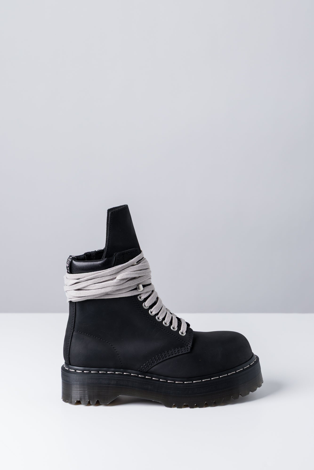 Rick Owens Dr Martens W Quad Sole Steel Toe Boot