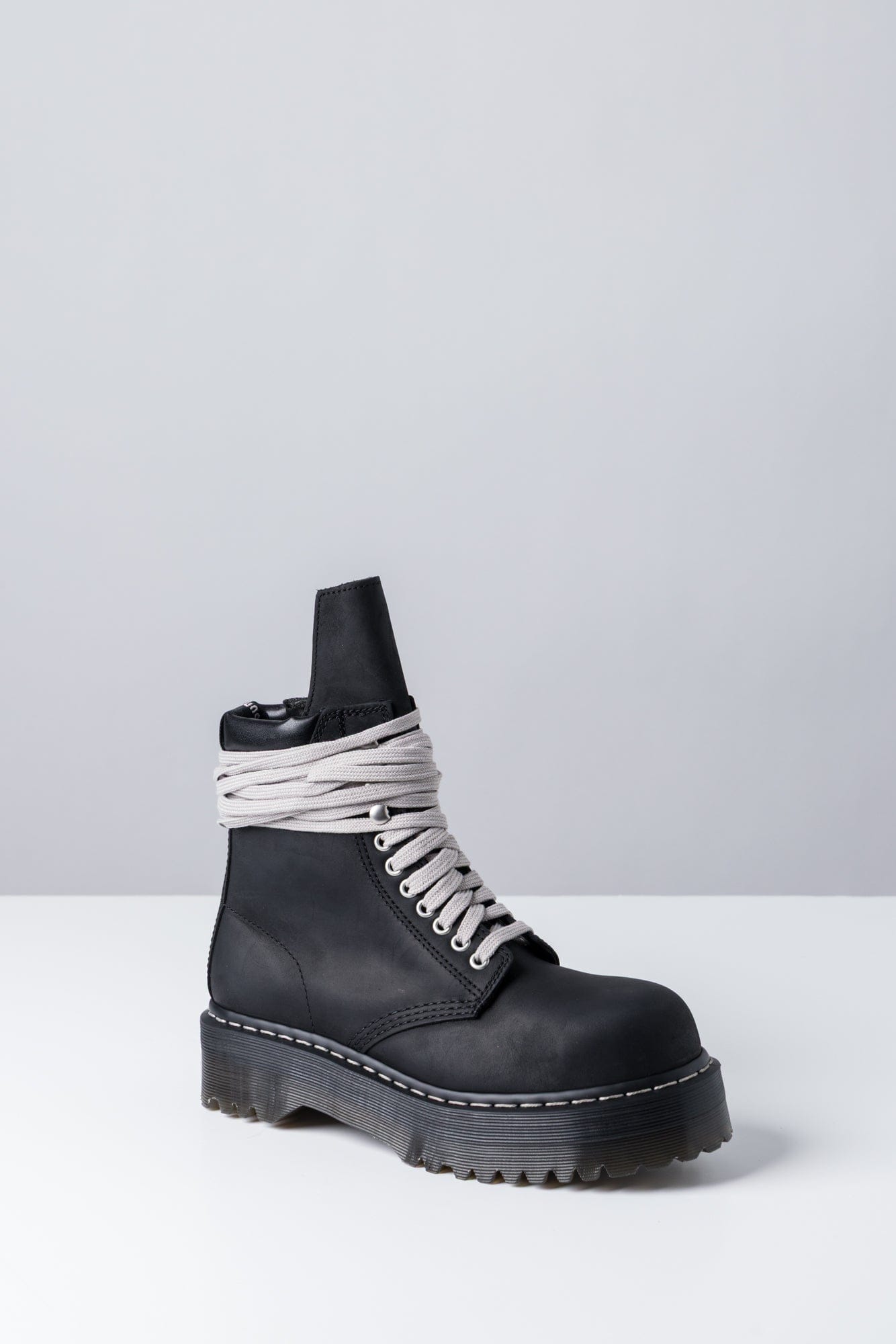 Rick Owens Dr Martens W Quad Sole Steel Toe Boot side