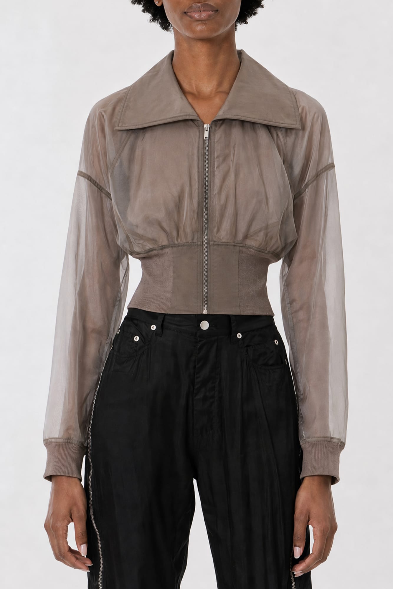 Rick Owens Dracucollar Cropped in Dust