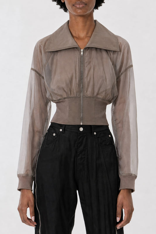 Rick Owens Dracucollar Cropped in Dust