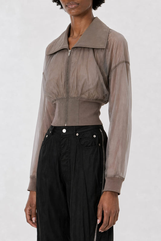 Rick Owens Dracucollar Cropped in Dust side