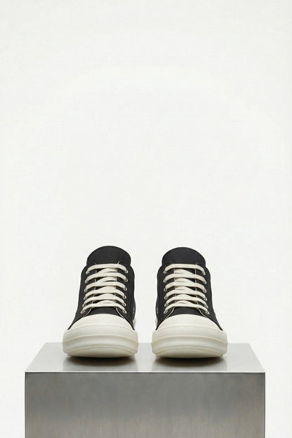 Rick Owens Extreme Low Sneakers in Black and Milk