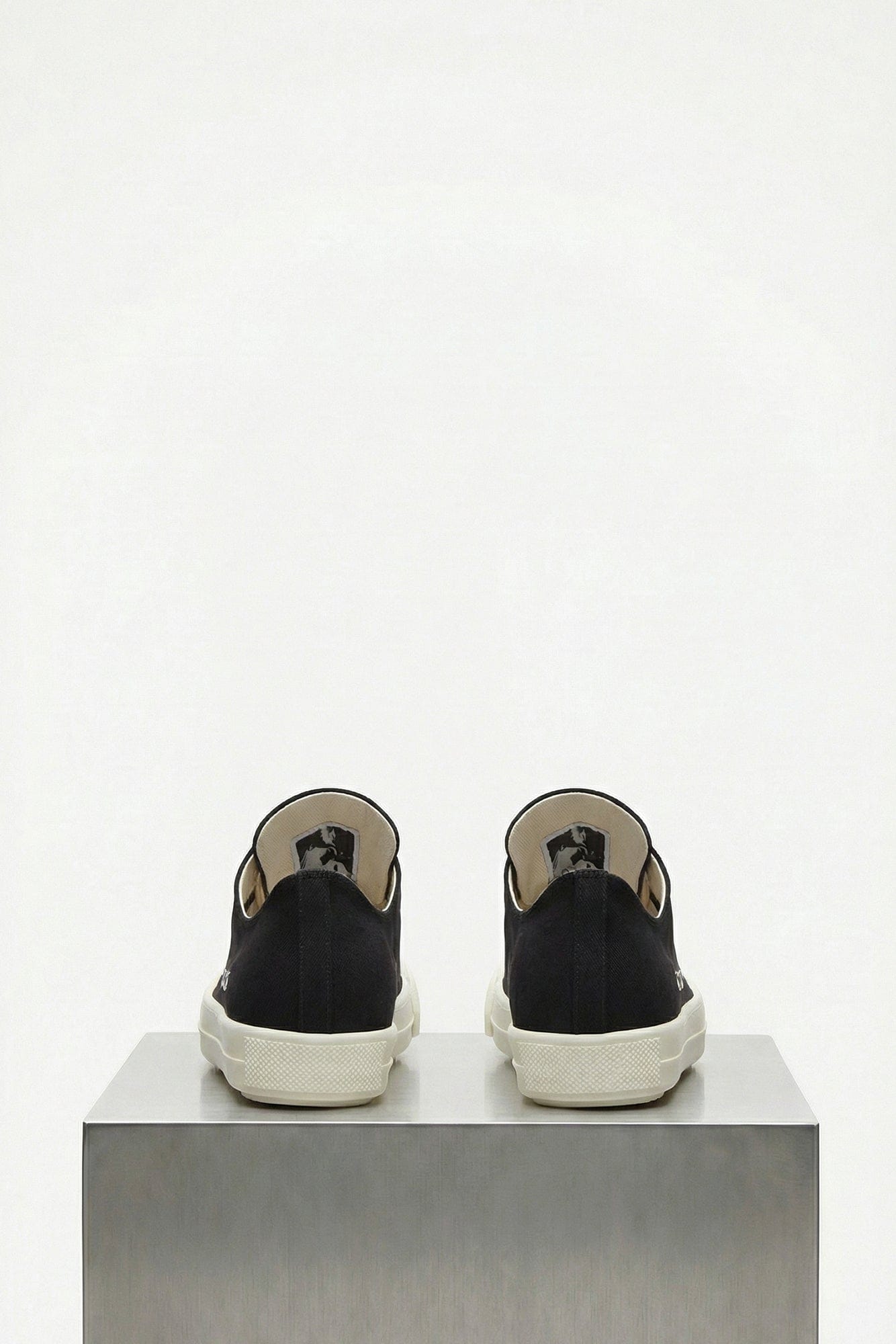 Rick Owens Extreme Low Sneakers in Black and Milk