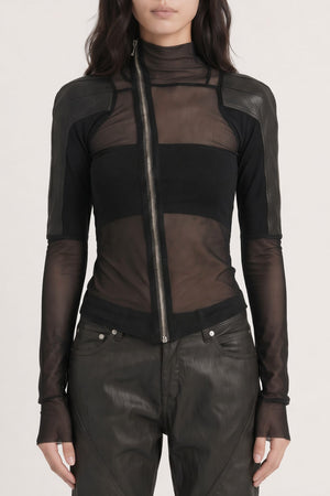 Rick Owens Gary Combo Jacket in Black SS26