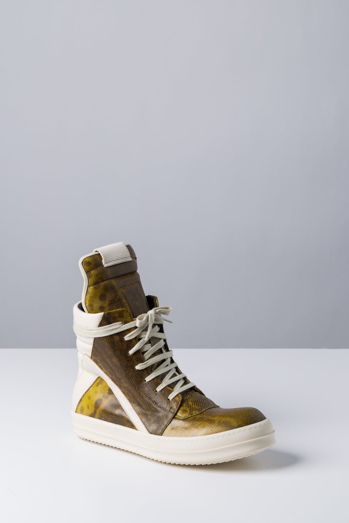Rick Owens Geobasket in Acid SS25 side