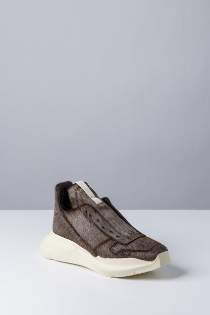 Rick Owens Geth Runner in Indigo Calf Hair side
