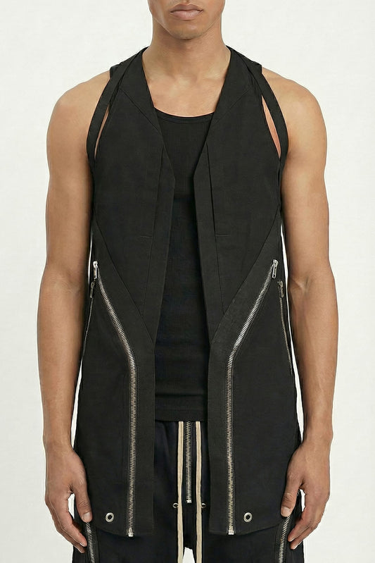Rick Owens Gilet Temple Vest in Black