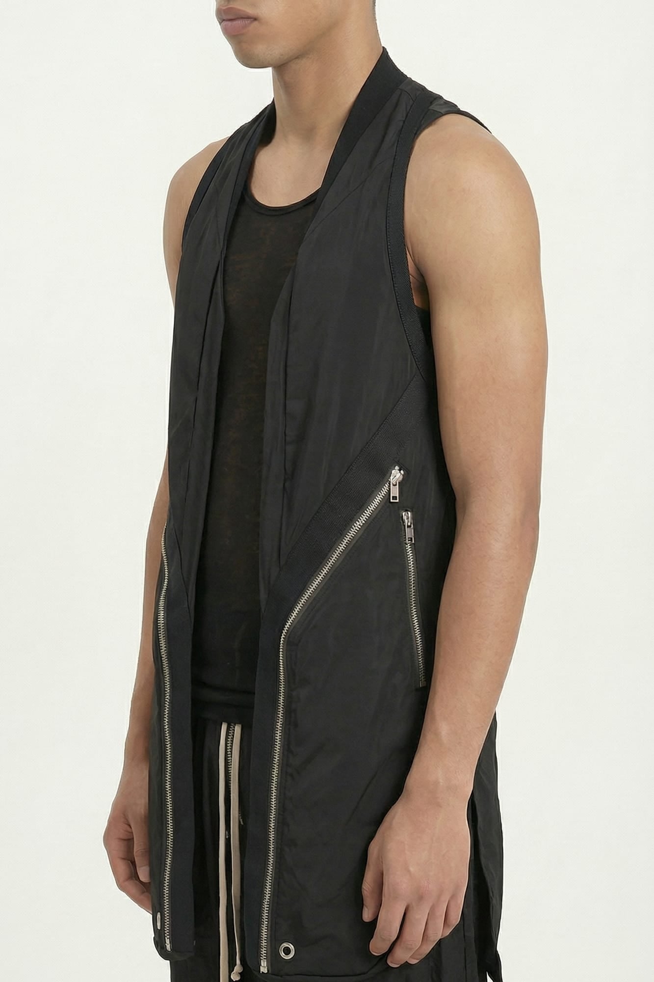 Rick Owens Gilet Temple Vest in Black