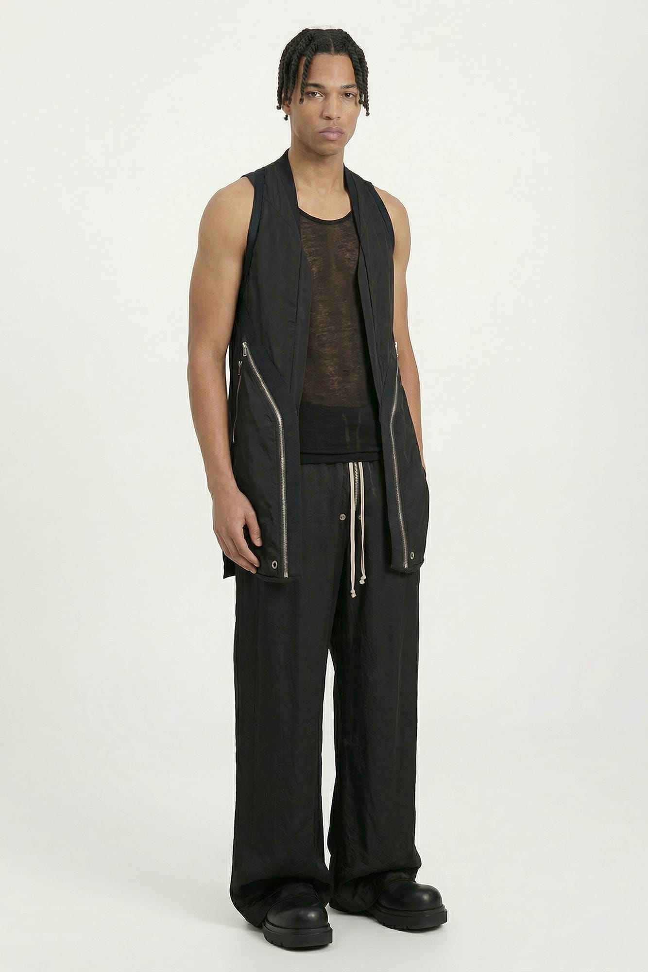 Rick Owens Gilet Temple Vest in Black