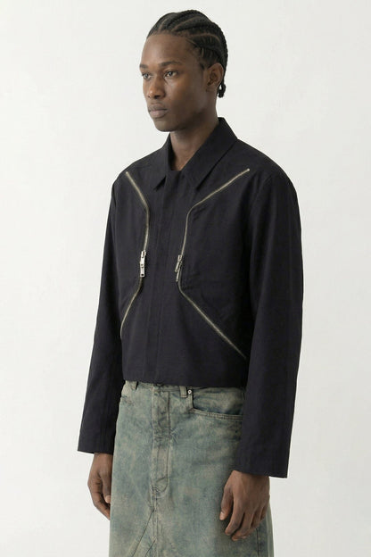 Rick Owens Heizer Mac Jacket SS26 side