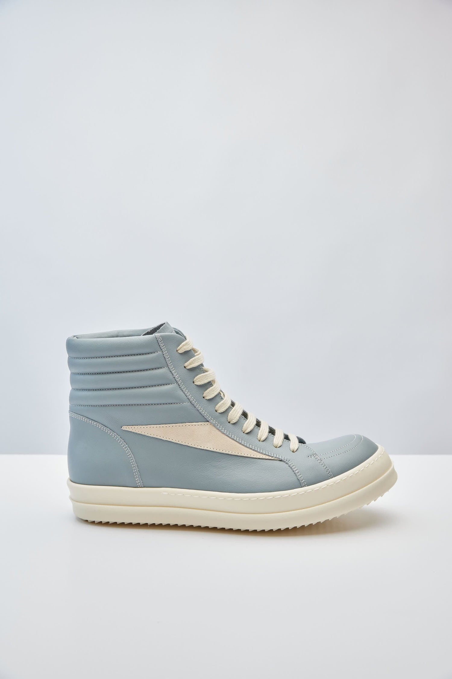 Rick Owens High Vintage Sneaks in Pale Blue