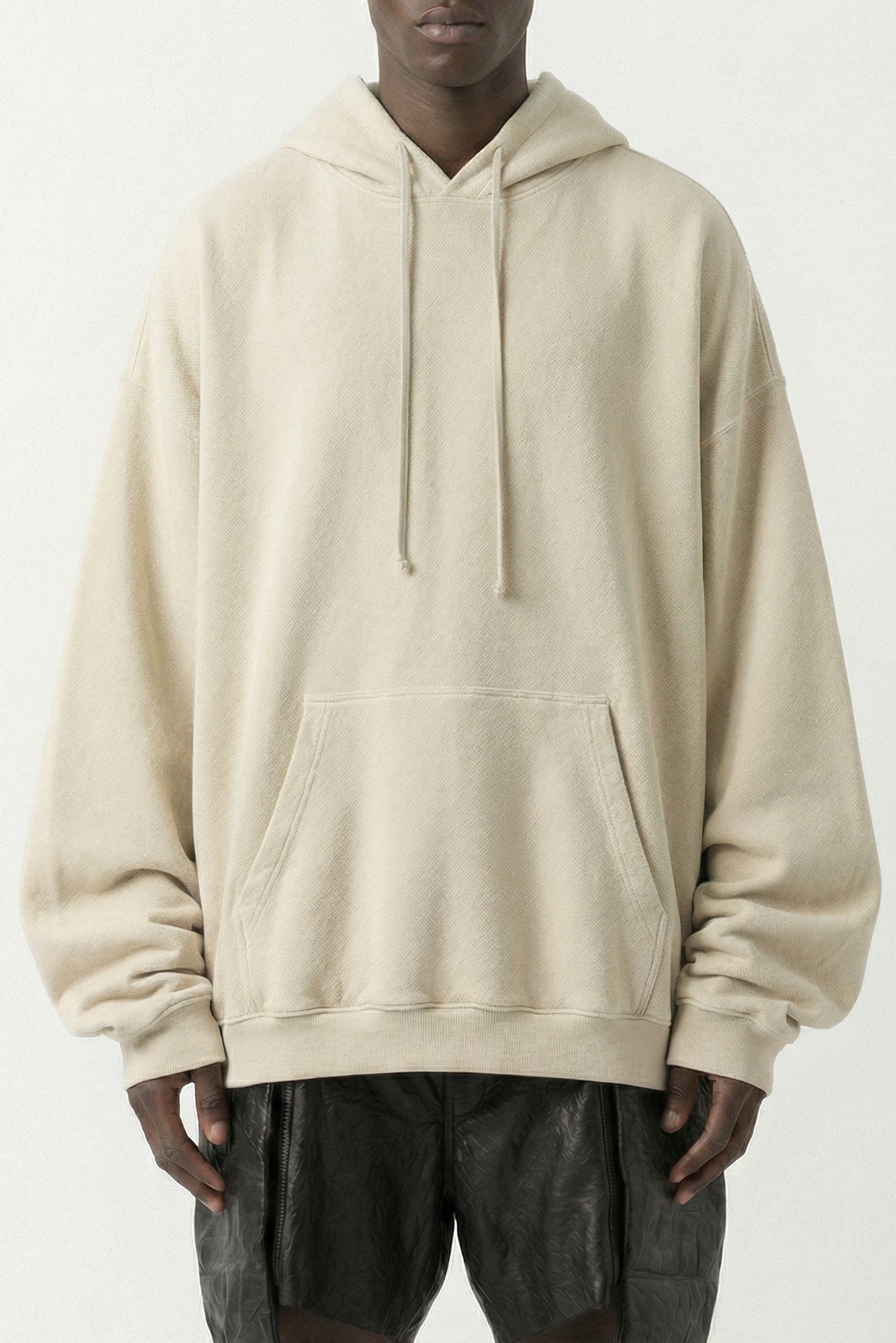 Rick Owens Hun Hoodie in Sand SS26
