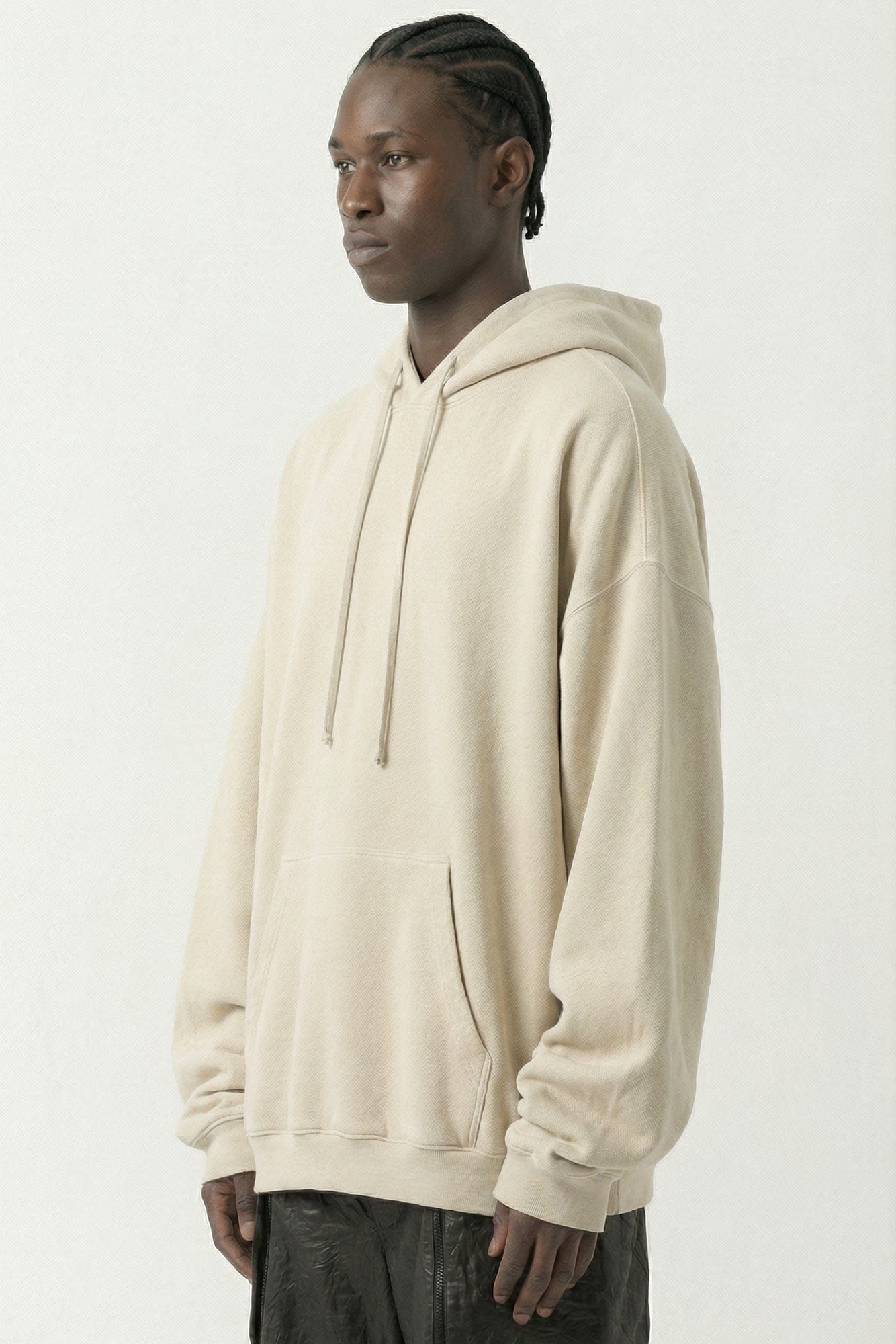 Rick Owens Hun Hoodie in Sand SS26