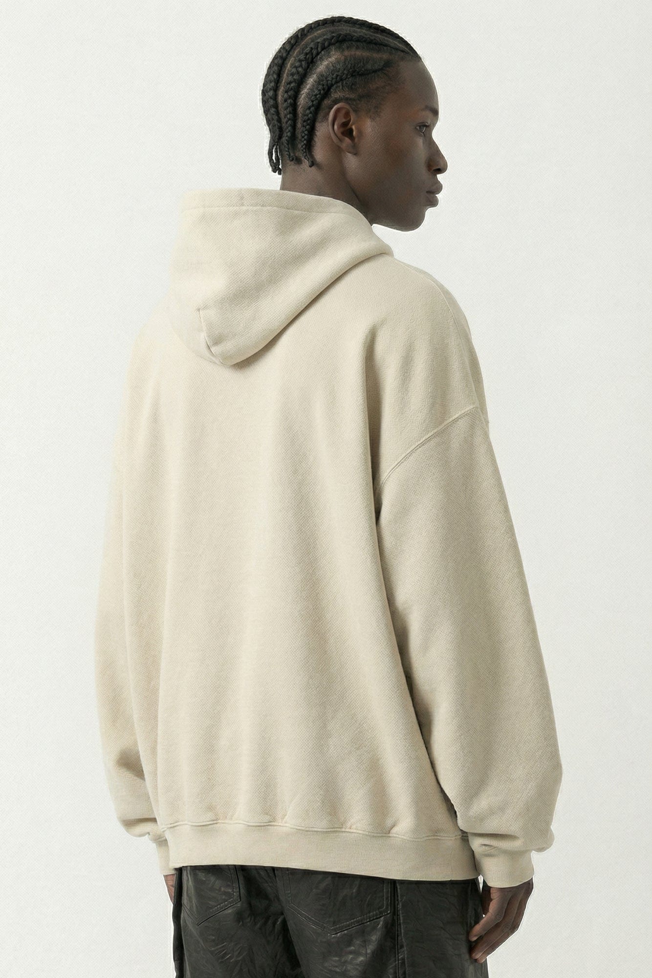 Rick Owens Hun Hoodie in Sand SS26