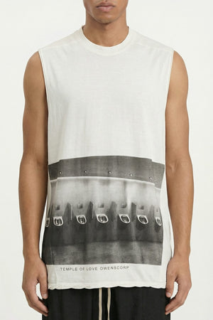 Rick Owens Jumbo SL Tank Top in Milk Wash