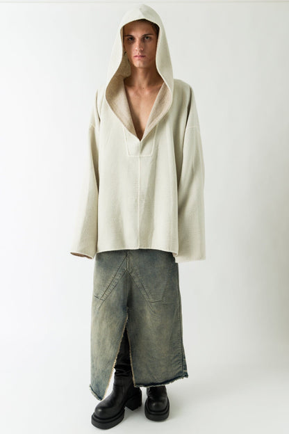 Rick Owens LS Kaftan Hip full look