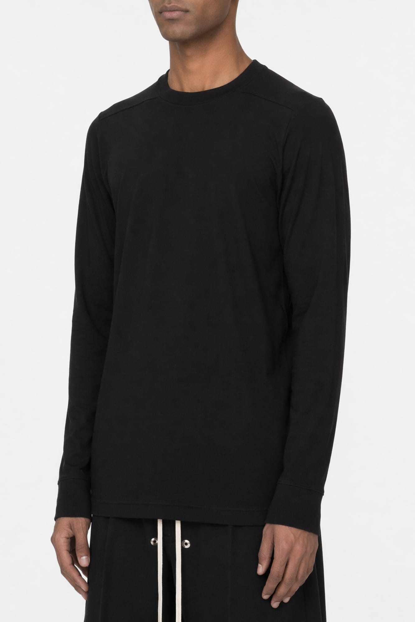 Rick Owens Level Long Sleeve T in Black