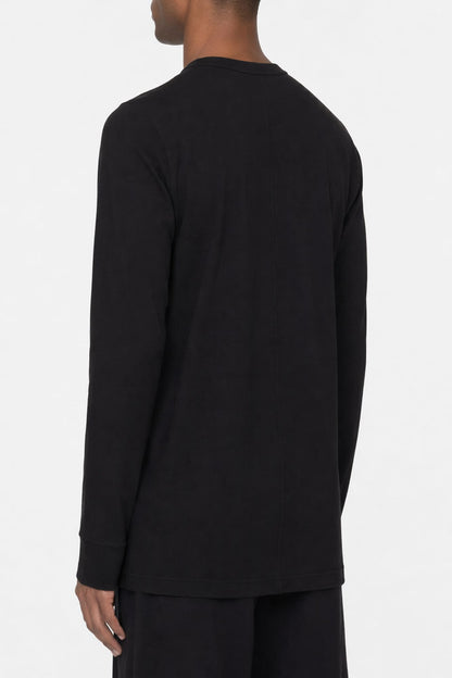 Rick Owens Level Long Sleeve T in Black back
