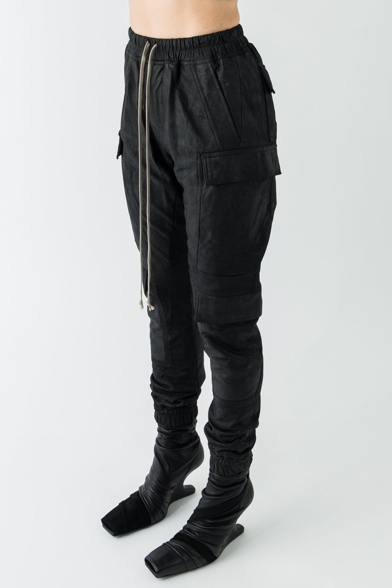 Rick Owens Mastodon Megacargo in Blistered Leather