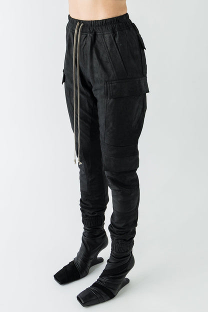 Rick Owens Mastodon Megacargo in Blistered Leather side