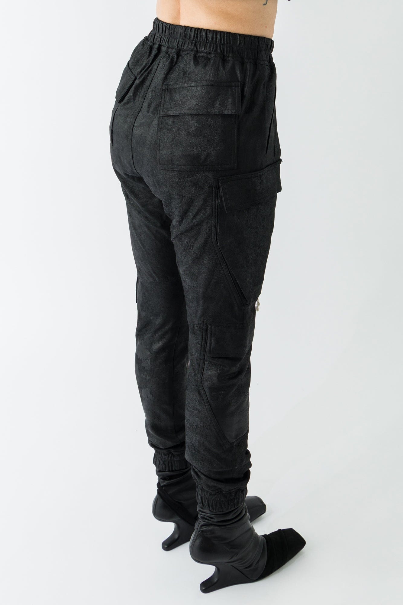 Rick Owens Mastodon Megacargo in Blistered Leather