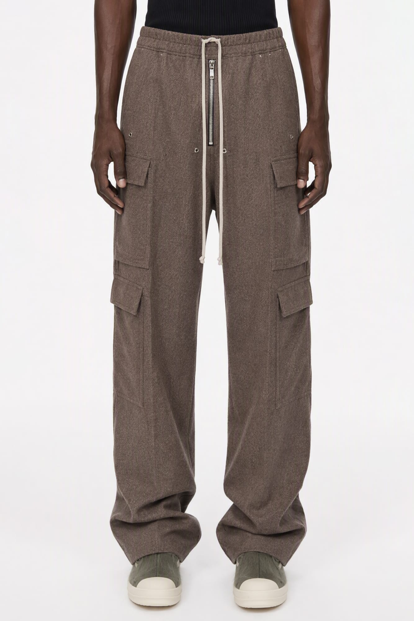 Rick Owens Mens Cargobelas in Dust