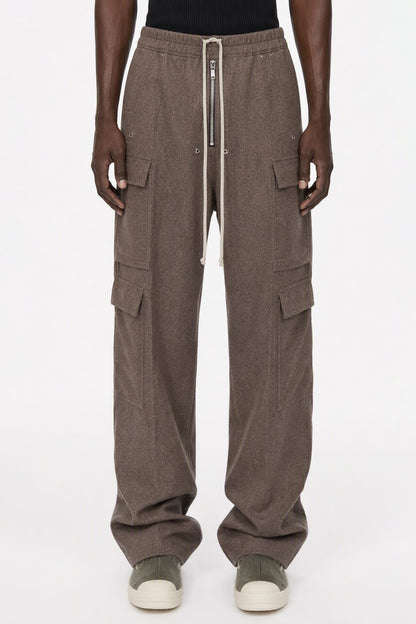 Rick Owens Mens Cargobelas in Dust