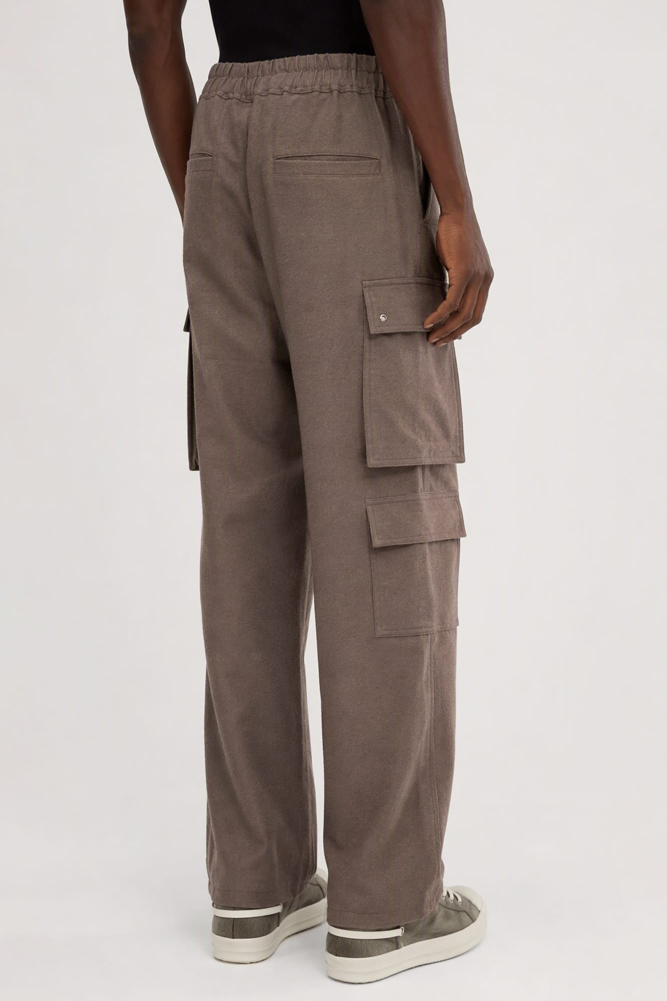 Rick Owens Mens Cargobelas in Dust
