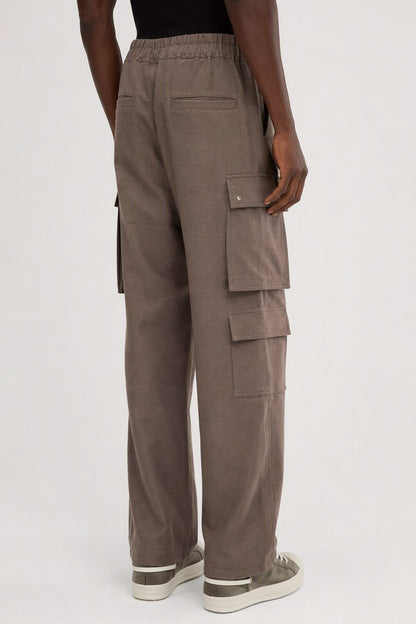 Rick Owens Mens Cargobelas in Dust back