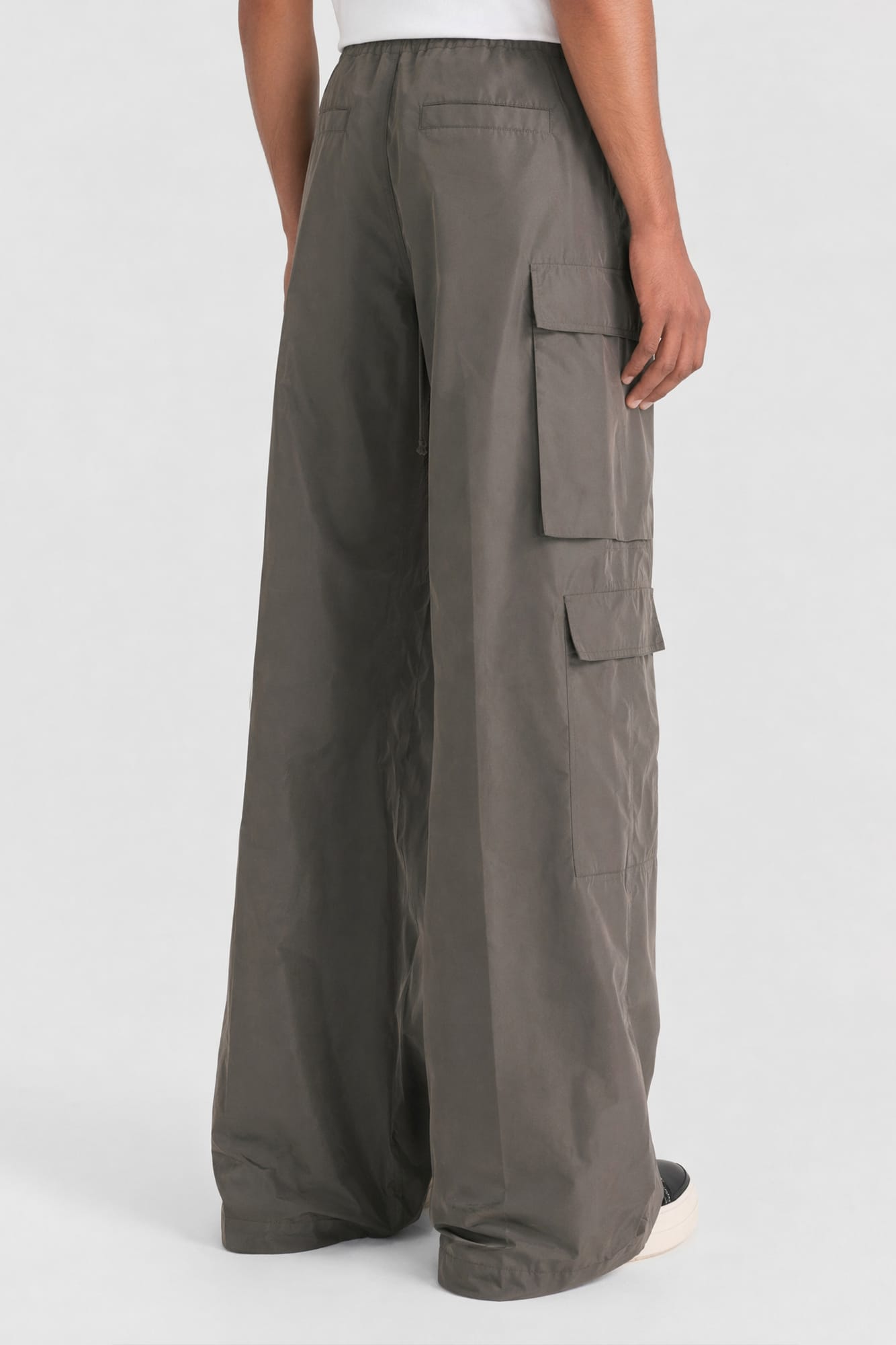 Rick Owens Mens Cotton Cargobelas in Dust
