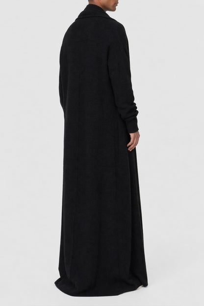 Rick Owens Mens Dafne Robe in Black in Black back