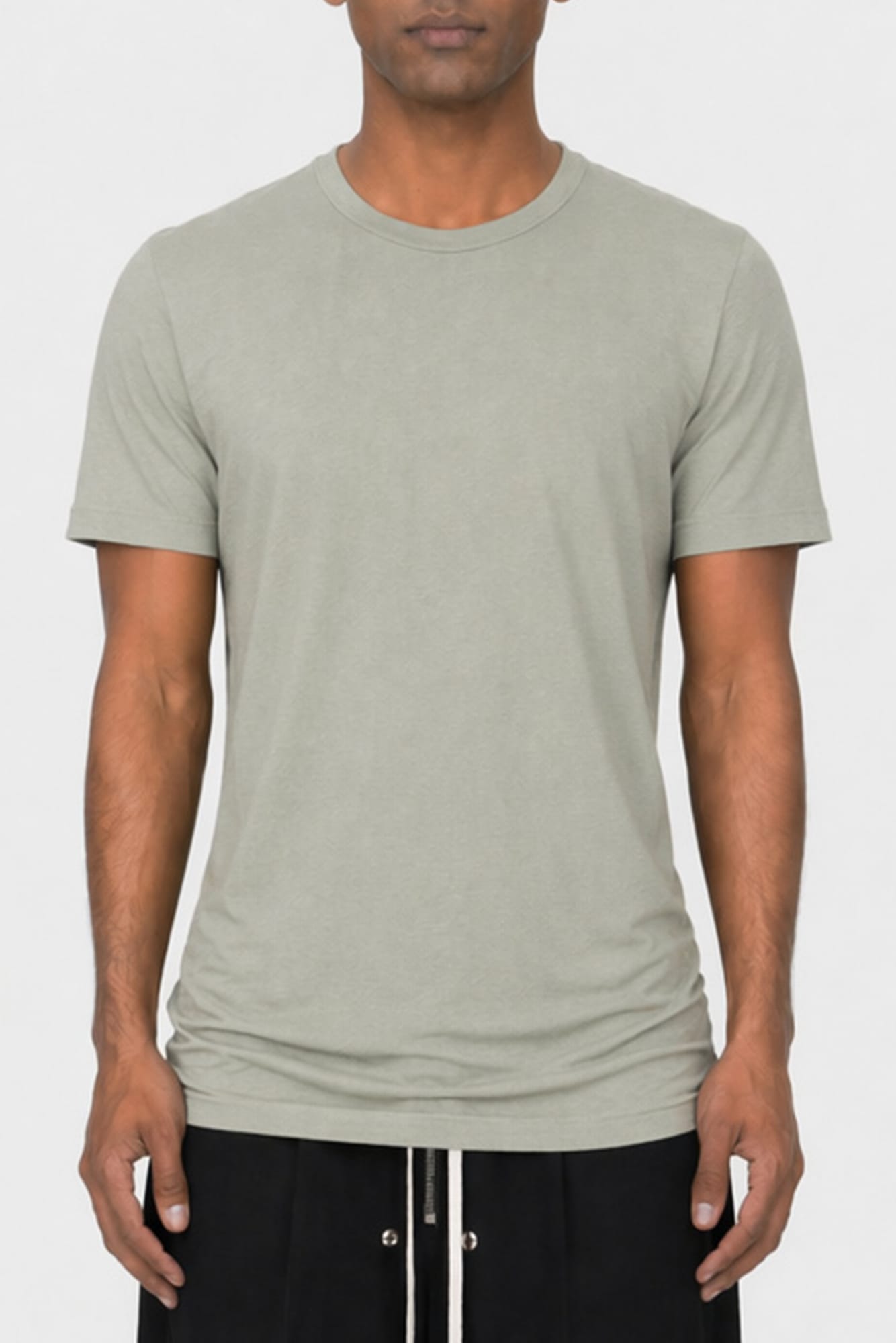 Rick Owens Mens Double Short Sleeve T in Dark Pearl – Antidote