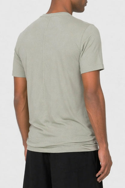 Rick Owens Mens Double Short Sleeve T in Dark Pearl back