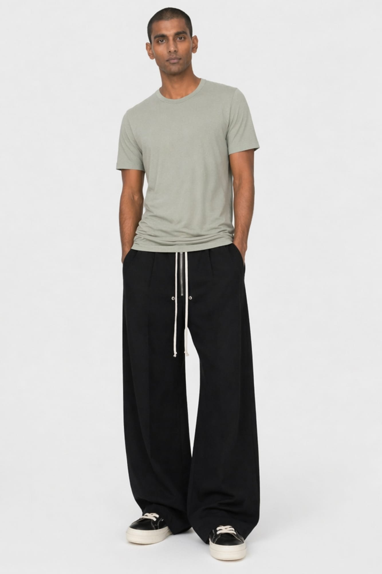 Rick Owens Mens Double Short Sleeve T in Dark Pearl – Antidote
