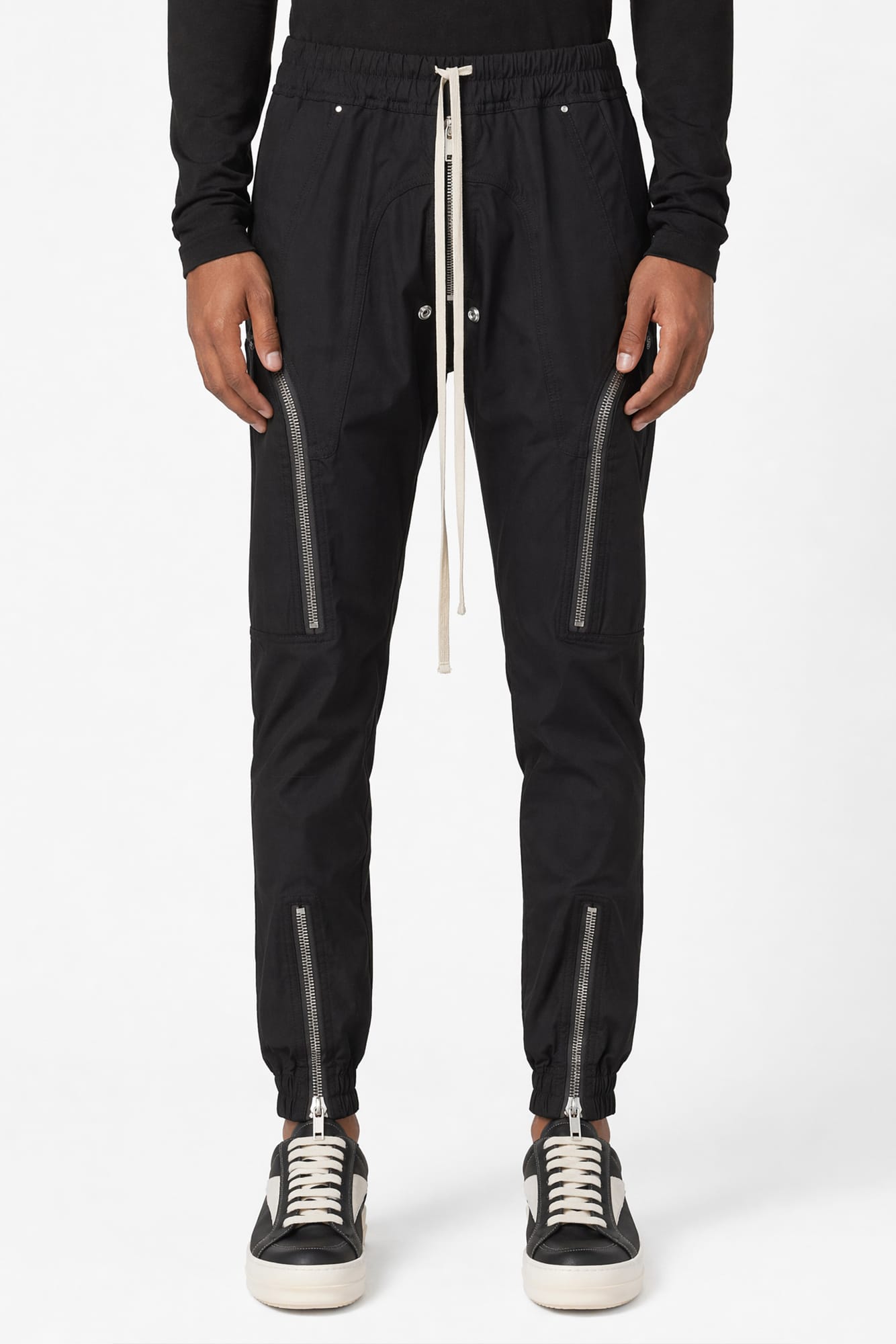 Rick Owens Mens Heizer Cargos in Black