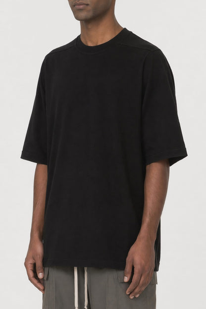 Rick Owens Mens Jumbo Short Sleeve T in Black side