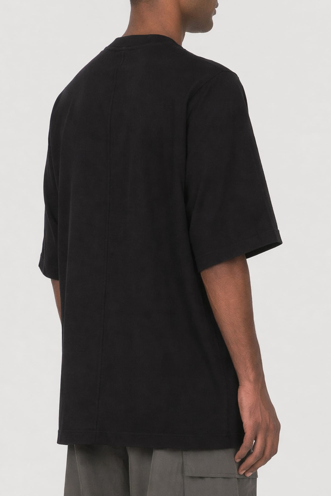 Rick Owens Mens Jumbo Short Sleeve T in Black