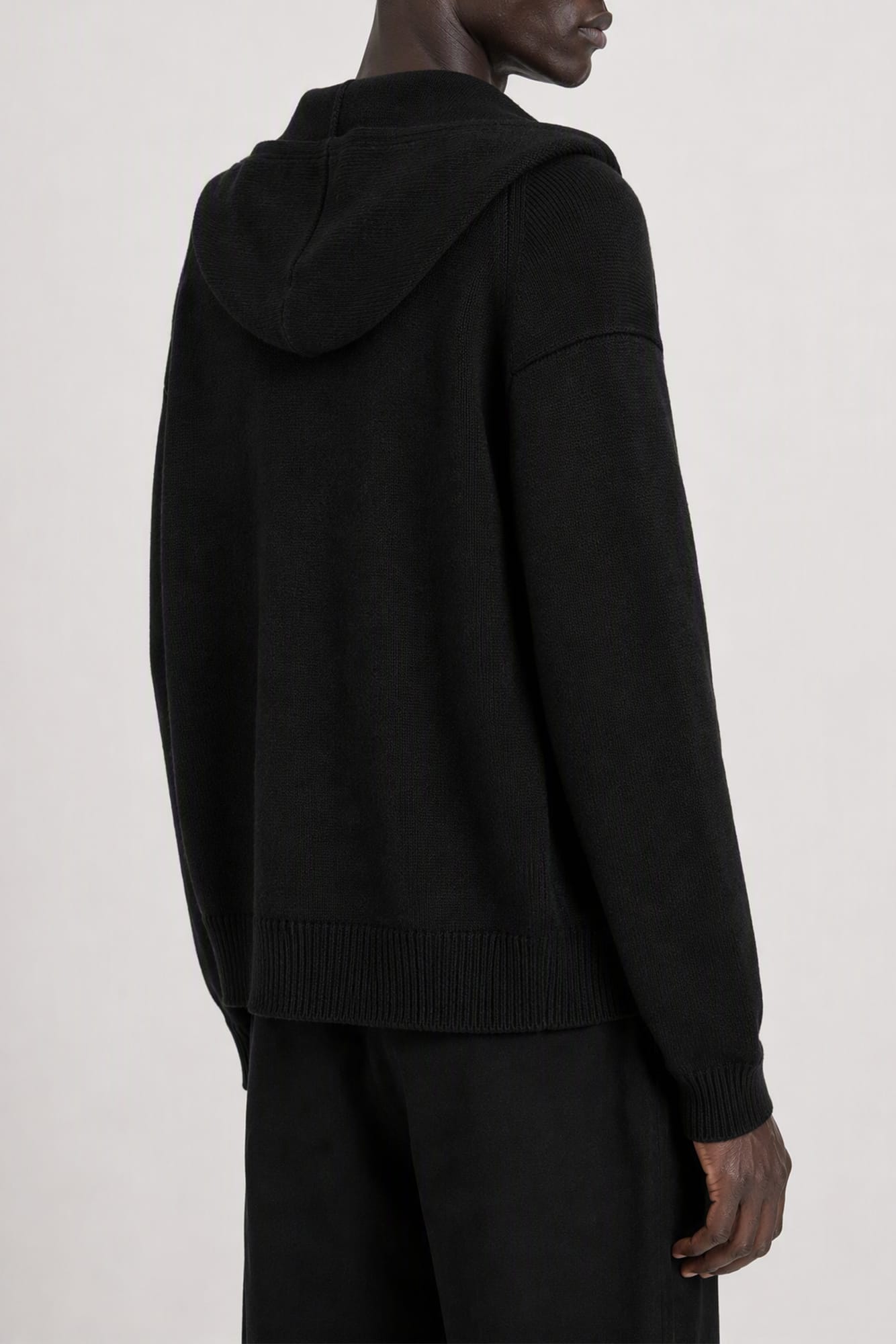 Rick Owens Mens Hoodie Robe in Black
