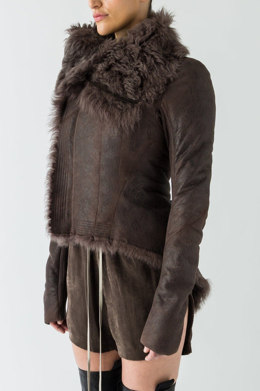 Rick Owens Naska Shearling Jacket side