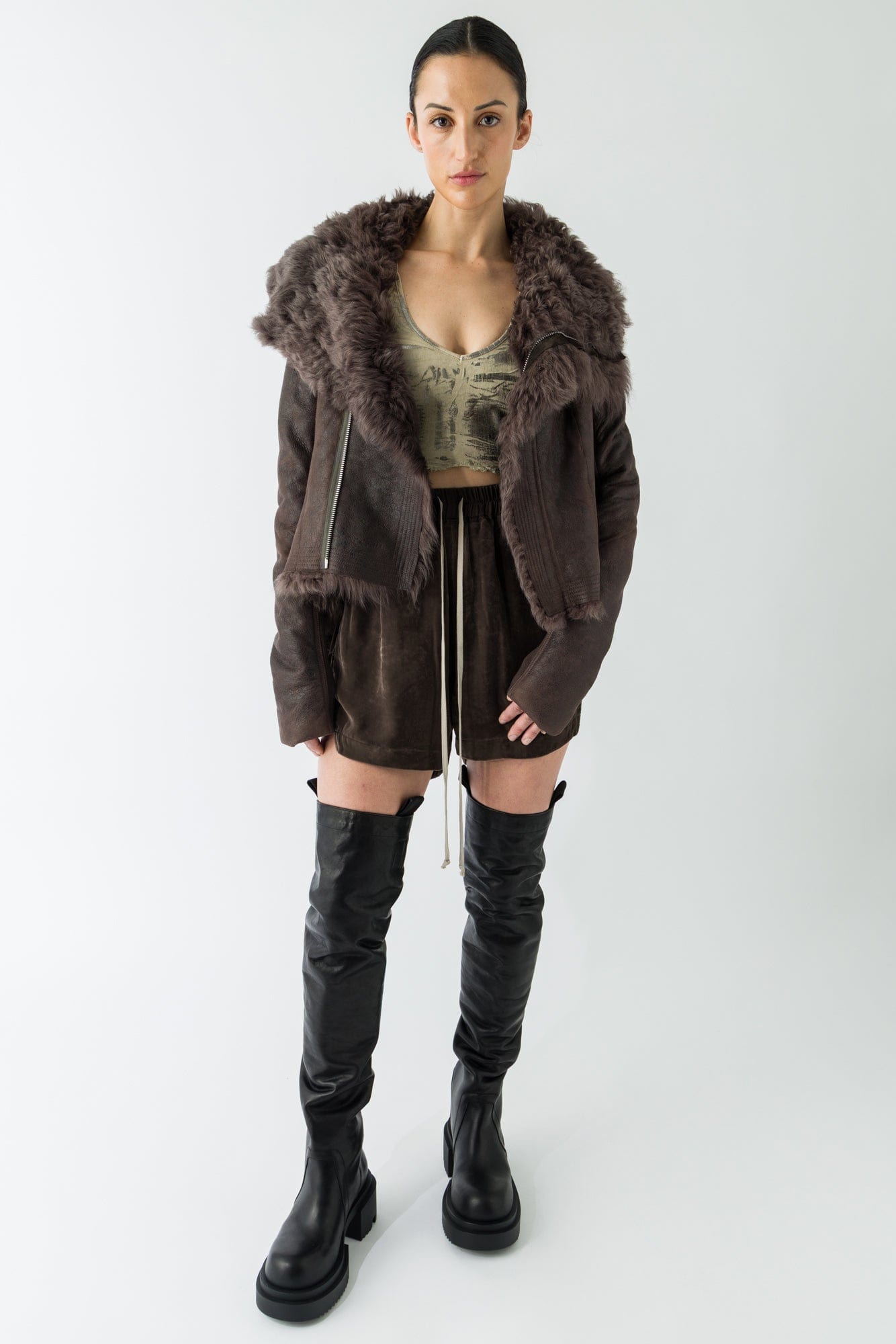 Rick Owens Naska Shearling Jacket