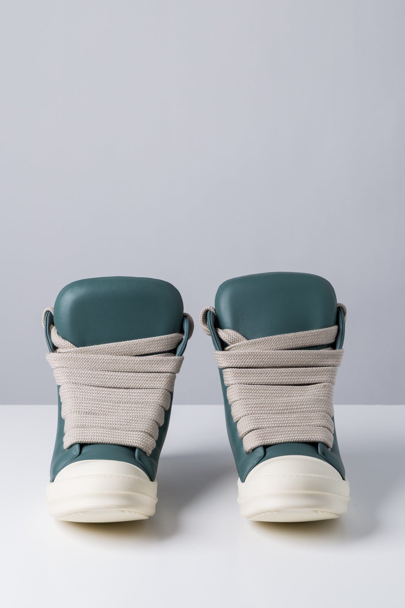 Rick Owens Padded Jumbolaced Sneakers in Mouthwash SS25 front