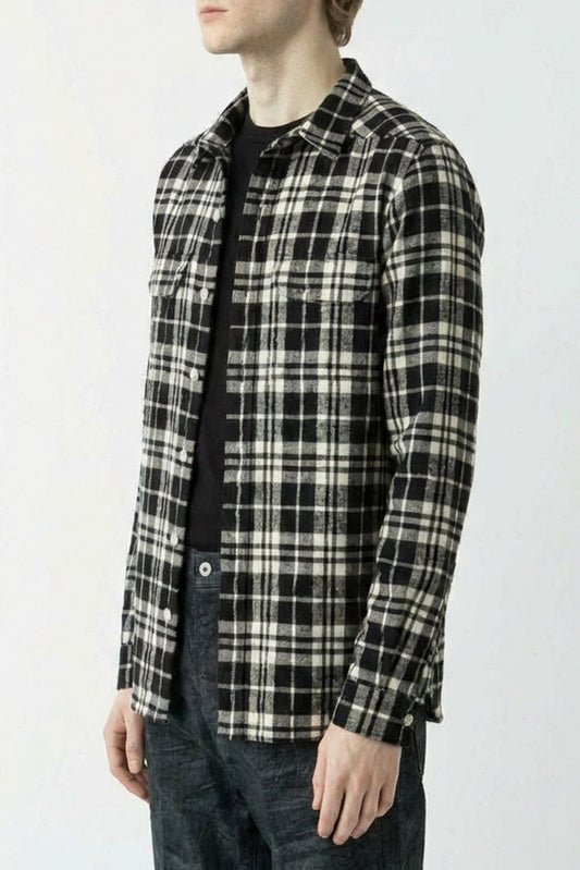 Rick Owens Plaid Outershirt SS26 side