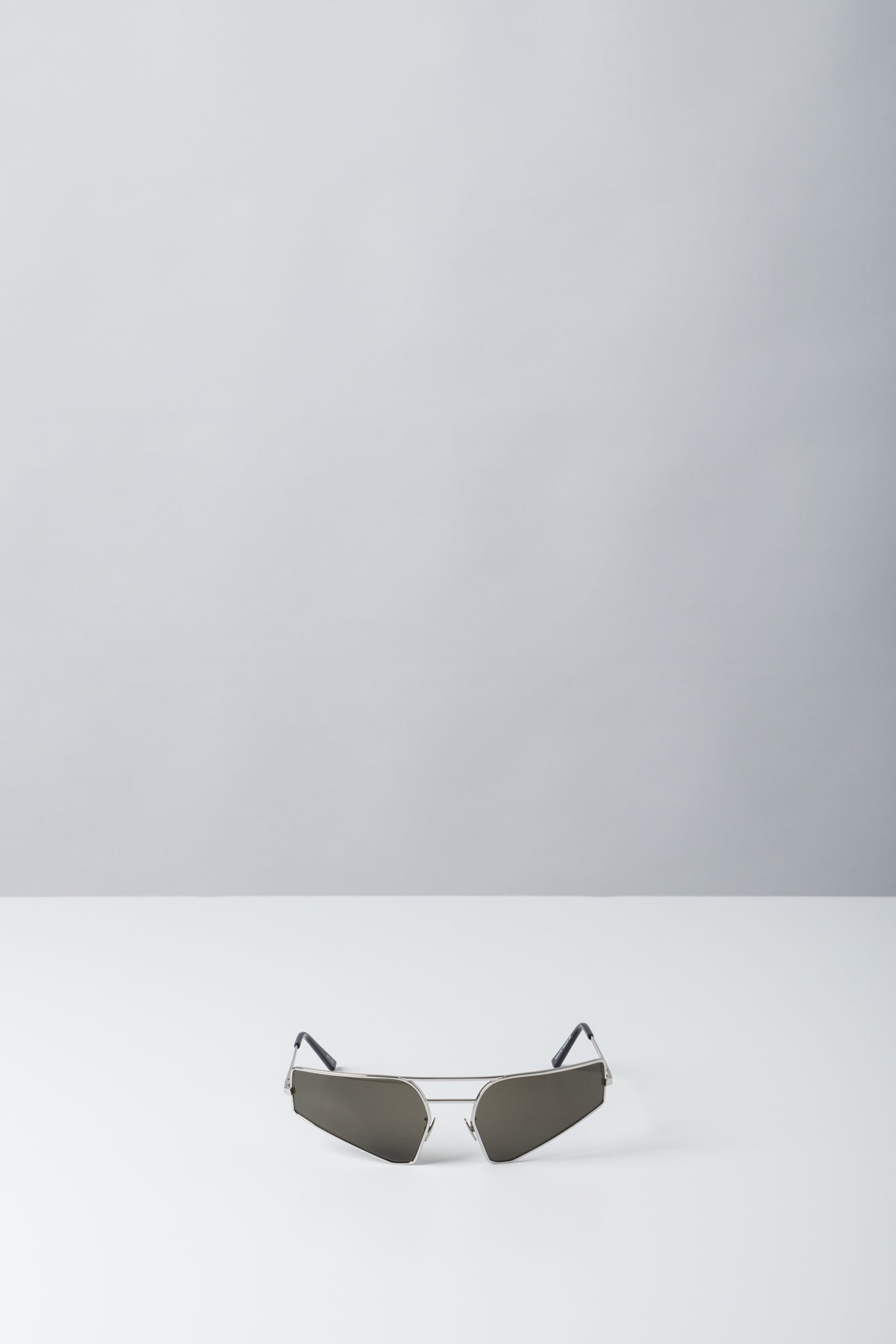 Rick Owens Prong Sunglasses in Silver SS25