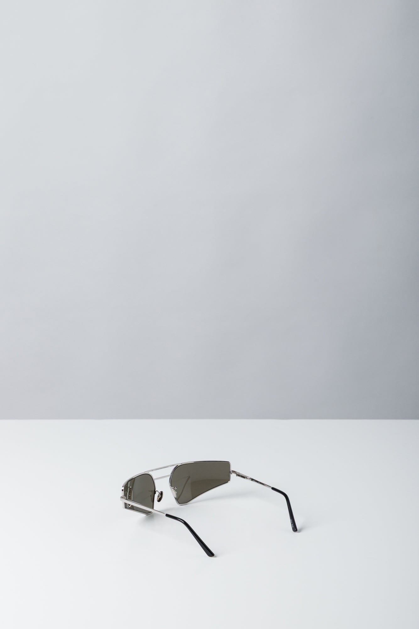 Rick Owens Prong Sunglasses in Silver SS25 back