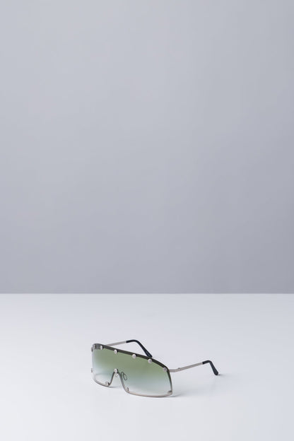 Rick Owens Shielding Sunglasses in Silver side