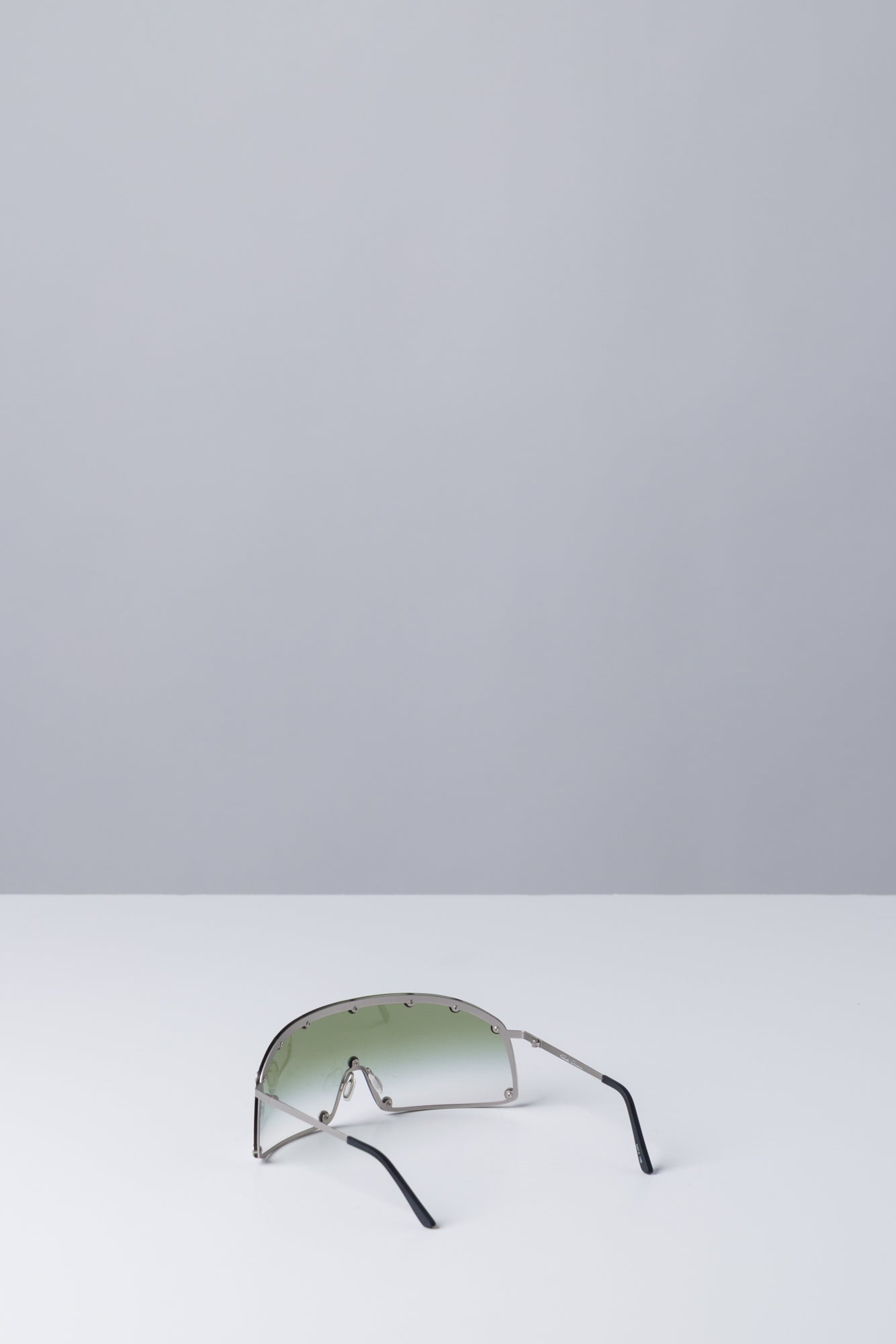 Rick Owens Shielding Sunglasses in Silver back