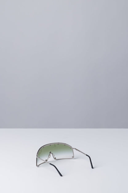 Rick Owens Shielding Sunglasses in Silver back