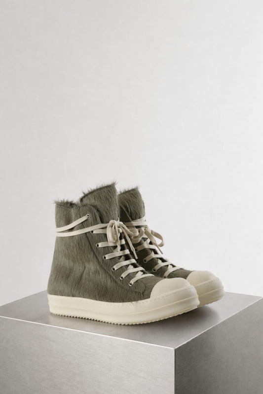 Rick Owens Sneaks in Dark Pearl/Milk side